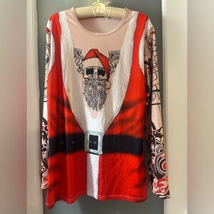 Santa Skull Long Sleeve Shirt